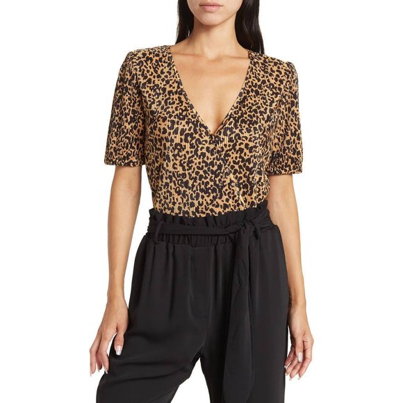 Wayf Leopard Print Bodysuit - Picture 1 of 7